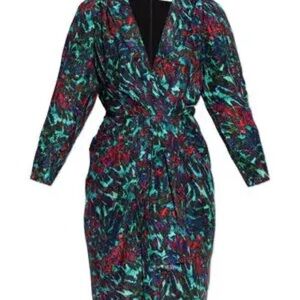 IRO Agathe Multicolor Print Dress/Top Size 36 (Designer